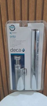 Sifao para lavatório cromado Deca