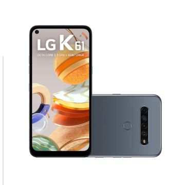 TROCA EM XBOX 360- Smartphone LG K61, 128GB, Câmera Quádrupla, Titânio + FONE BLUETOOTH P9