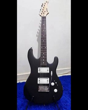 Guitarra Super Strato Waldman - Preta Fosca