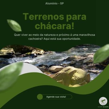 BS(venha garantir o seu terreno de 500 metros, liberado pra construir em Alumínio-SP