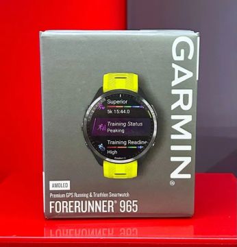 Relógio Garmin Forerunner 965 GPS Amarelo/Preto - Produto Novo, Lacrado com Garantia.