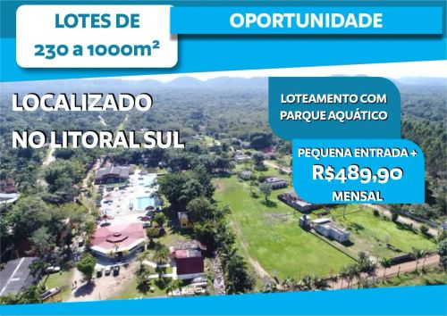 Iguape Lotes por 489,90 Mensais