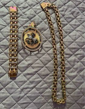 Conjunto de ouro 18k 89.000.00