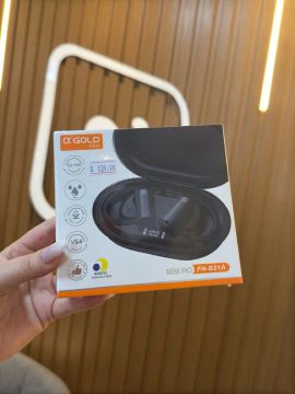 Fone de Ouvido Bluetooth Sports Sem Fio  - A Gold
