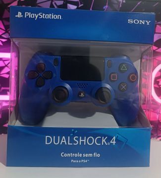 Controle DualShock 4 para PS4 - Azul - Novo