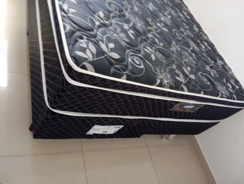 Cama Box Casal com Colchão Ortopédico