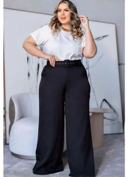 Calça pantalona plus size 