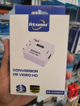 Conversor AV (RCA) para HDMI Átomo MO-AV2HDTV - Loja Mega Tudo