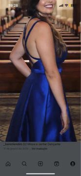 Vestido de Festa Azul Royal