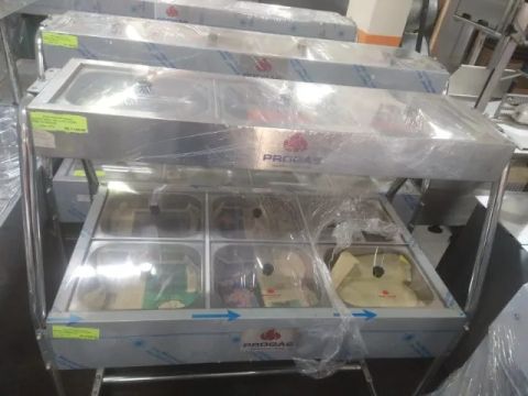 BUFFET TERMICO 6 CUBAS/ FRIO 3 CUBAS