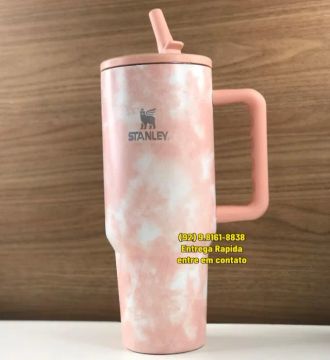 Copo Termico com Canudi de 1200ml Colorido - Entrega Rapida