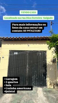 Casa 2 Quartos e Garagem