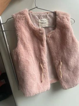 Colete de Pelúcia Rosa Bebê - Baby Club