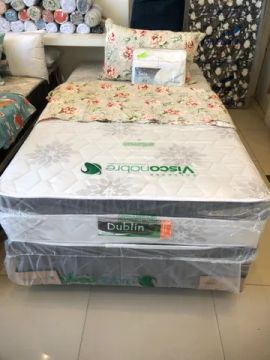 CAMA SOLTEIRÃO NOVA DE MOLAS ENSACADAS 