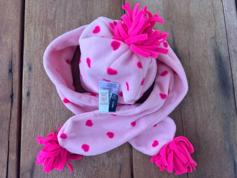 Conjunto de gorro e cachecol infantil com Pompom da GAP KIDS