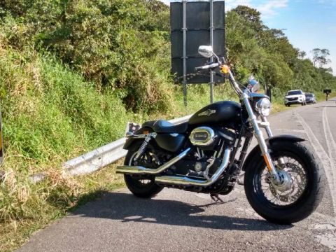 Sportster XL 1200CB Custom Limited B Ano 2014 Black Denim