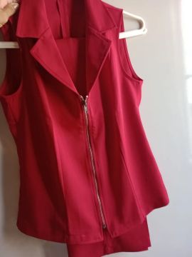 Casaco feminino vermelho