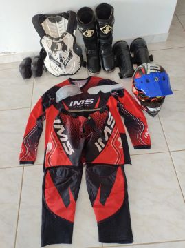 Kit roupa de motocross/trilha
