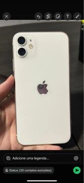 iPhone Branco 16 GB semi novo
