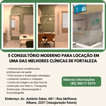 Salas para locação em clínica na Antônio Sales