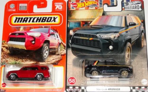 hot wheels toyota 4runner boulevard + matchbox 2 minis