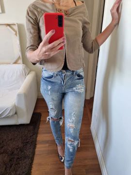 Jaqueta nova de sarja siberian, pp, bolsos laterais e estilo ombro a ombro