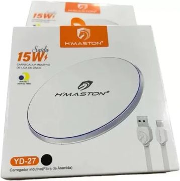 Carregador Sem Fio Indução 15w Turbo YD-27 - H'Maston