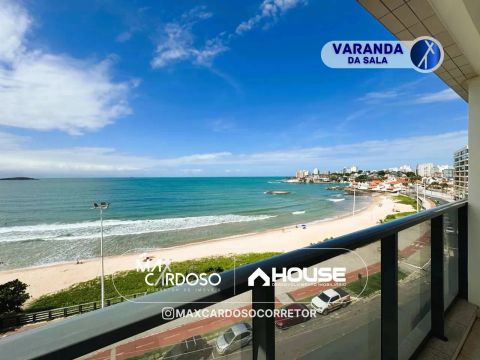 Apartamento de 03 Quartos com 02 Vagas de garagem - FRENTE MAR - em prédio novo na Praia d
