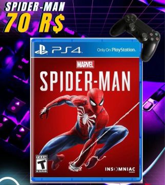 Spider-Man PS4 - Novo - R$ 70