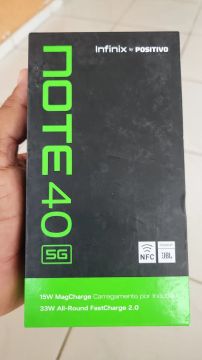 Infinix Note40 5G - 256GB Caixa Lacrada 