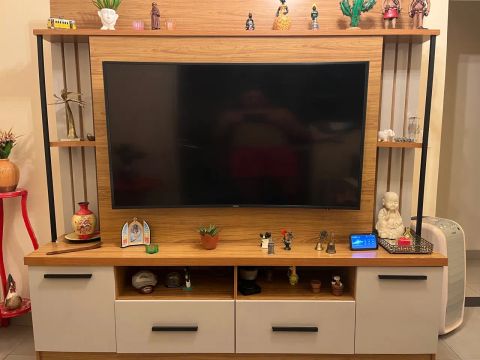 Rack para TV com design moderno e funcional