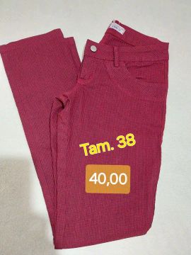 Calça feminina vermelha - Tam. 38