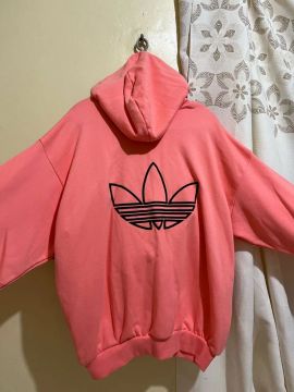 Blusa de Moletom Adidas Rosa
