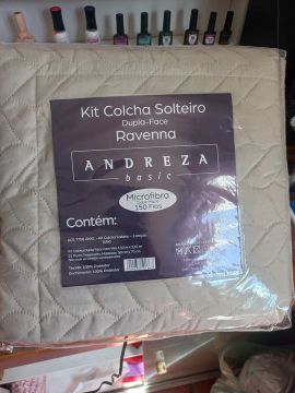 Kit Colcha Solteiro Dupla Face Ravenna Andreza