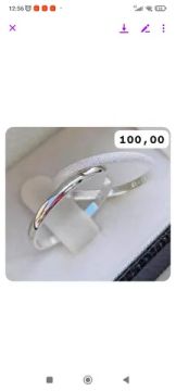 Aliança de prata legítima promoção...