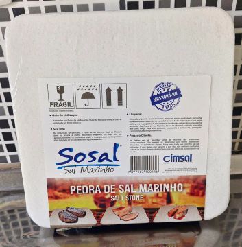 Pedra de Sal Marinho pra Assar Carne 