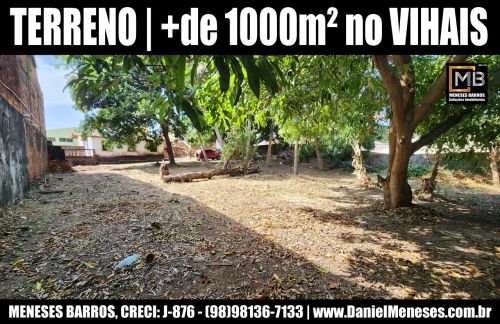 Dois Lotes juntos | Bairro Vinhais | + de 1.000m² | Leia a descrição