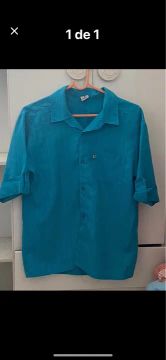 Camisa Masculina Azul - Tamanho M