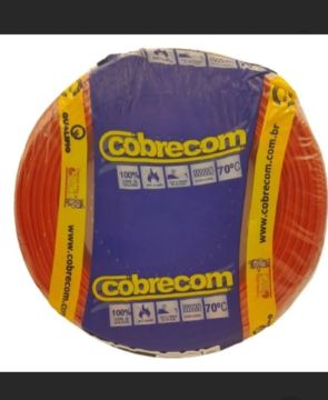 FIO 4MM COBRECOM 100 MTS VERMELHO 