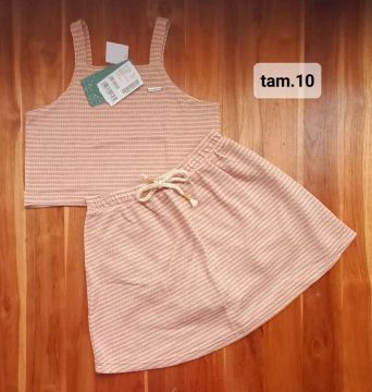 Conjunto em Malha Crochê Colorittá 