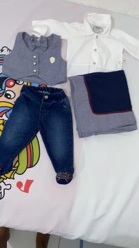Conjunto de Roupas para Bebê - Social