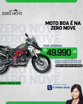 BMW F800 GS 2017 PREMIUM (PLANOS SEM ENTRADA)
