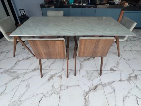 Mesa com 6 cadeiras alto luxo comprada em SP
