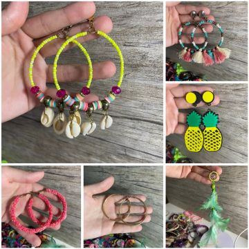 kit acessórios bijuterias sortidos, anel, brinco, colar, pulseira, relógio 