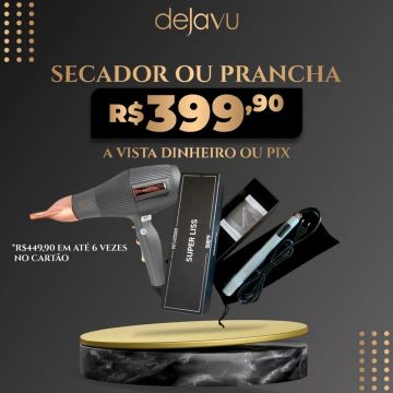 Secador e Prancha de cabelo - WS Fantastic - R$399,90