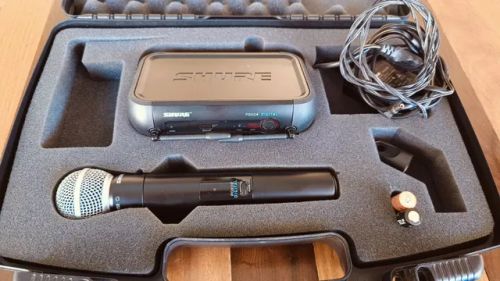 Microfone Profissional Sem Fio Digital SHURE PGXD24/SM58