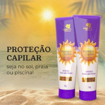 ? Nosso protetor capilar é seu aliado contra sol, cloro e mar, garantindo fios saudávei