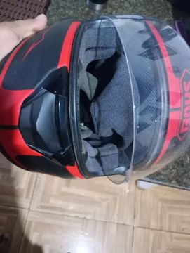 Capacete SHOEI ORIGINAL- Vermelho - Tamanho 60 mas cabe no 58