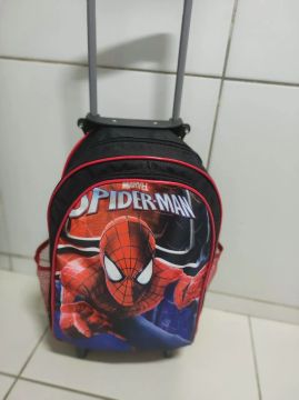 Mochila de rodinhas Spiderman Marvel
