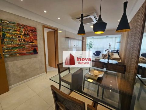 Luxuoso apto mobiliado - são 2 suítes/varanda gourmet/2 vagas, para alugar, 114 m² por R$ 